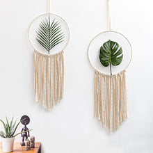 Load image into Gallery viewer, 2pcs Macrame Hanging Wall Tapestry Catcher Wall Hanging Decoration Pastoral Wall Plants Wall Dream Catcher Boho Decor
